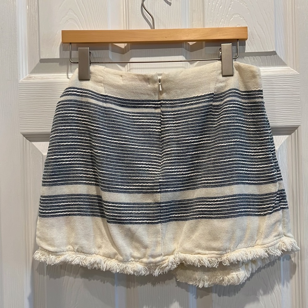 Red Carter Cotton Gauze Side Tie Mini Skirt - Picture 4 of 8